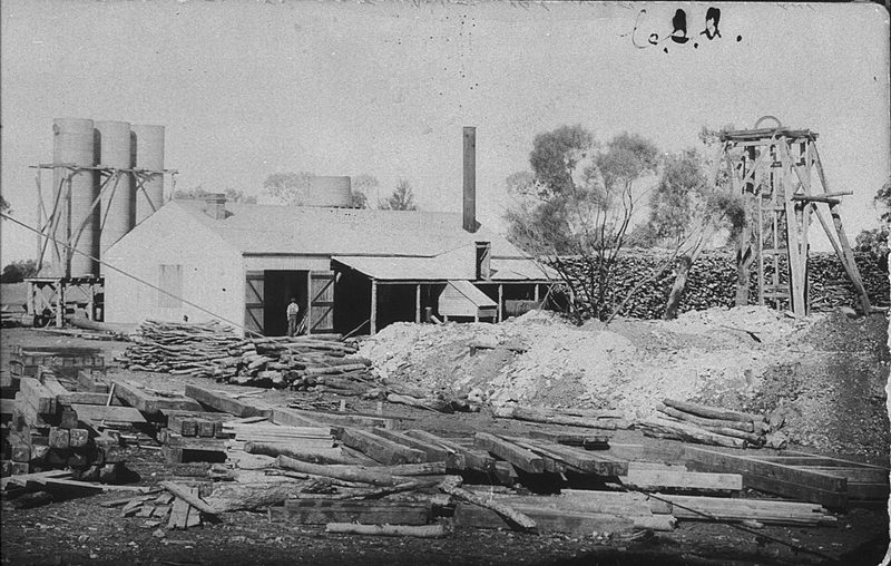 The CSA copper mine near Cobar, New South Wales, around 1908