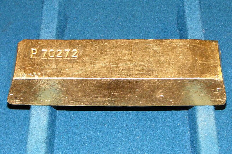 A 400-ounce gold bar of the kind traded between banks