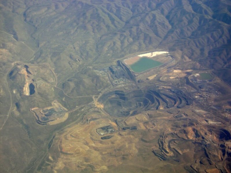 La mine d’or de Goldstrike, au Nevada, qui fait partie de Nevada Gold Mines, vue d’avion en 2012
