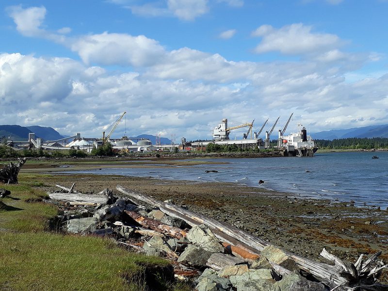 The Kitimat aluminium smelter in British Columbia, built by Alcan and now run by Rio Tinto
